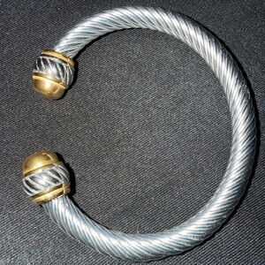 Elegant Silver and Gold-Tone Women's Bracelet